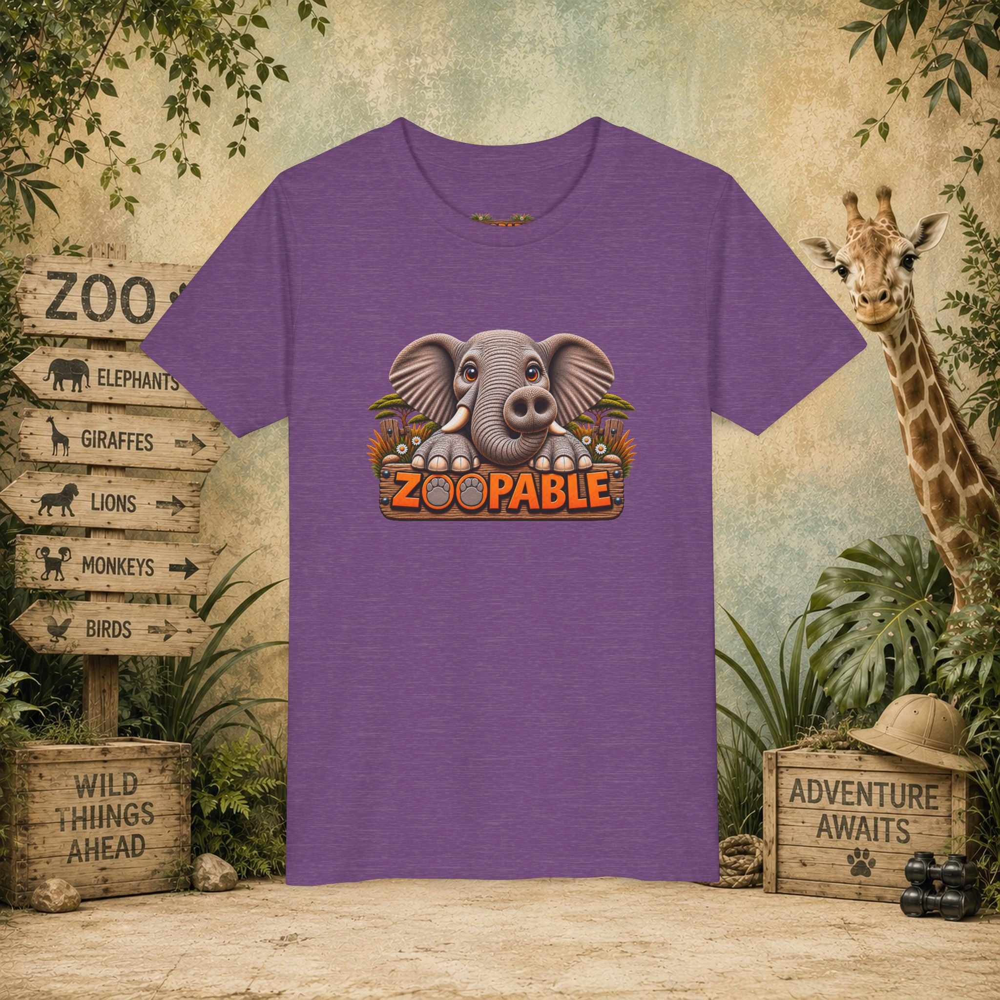 Elephant Zoopable Youth Tee