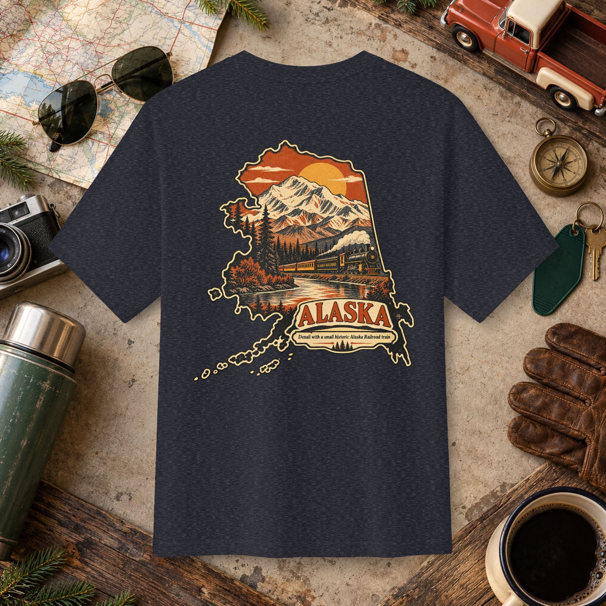 Alaska Vintage Landscape Tee