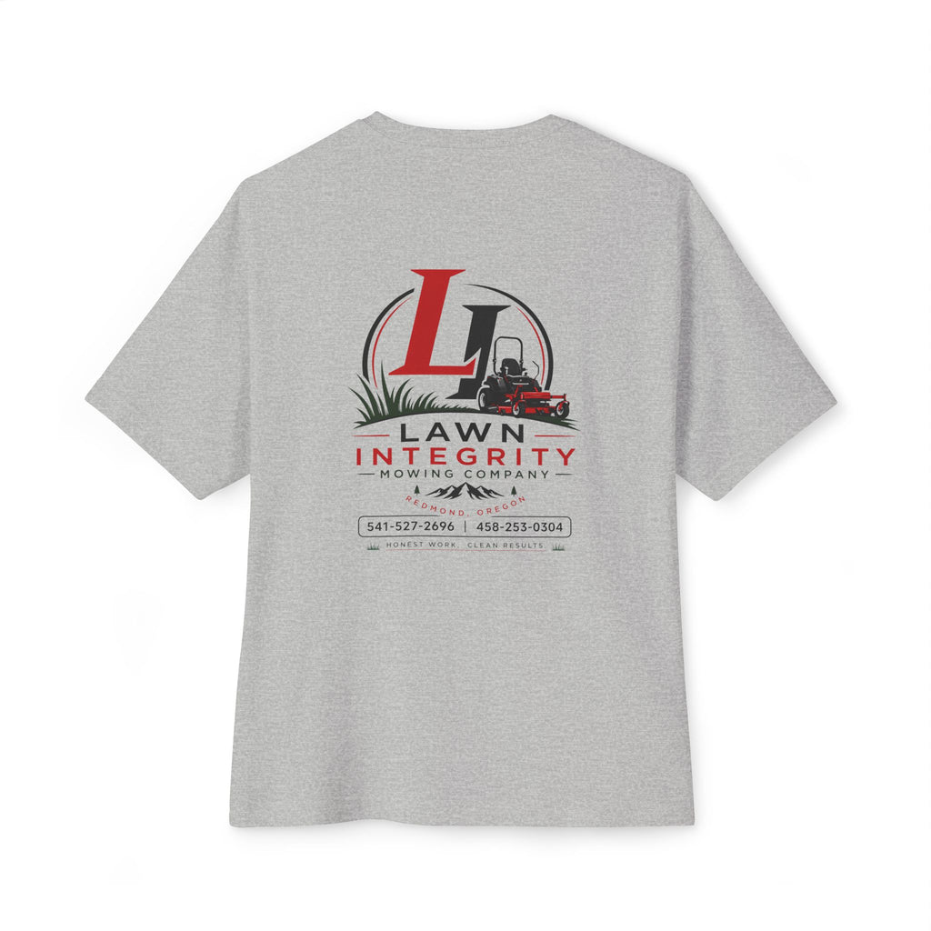 Lawn Integrity Logo Tee — Oversized Boxy Lawn Care T-Shirt
