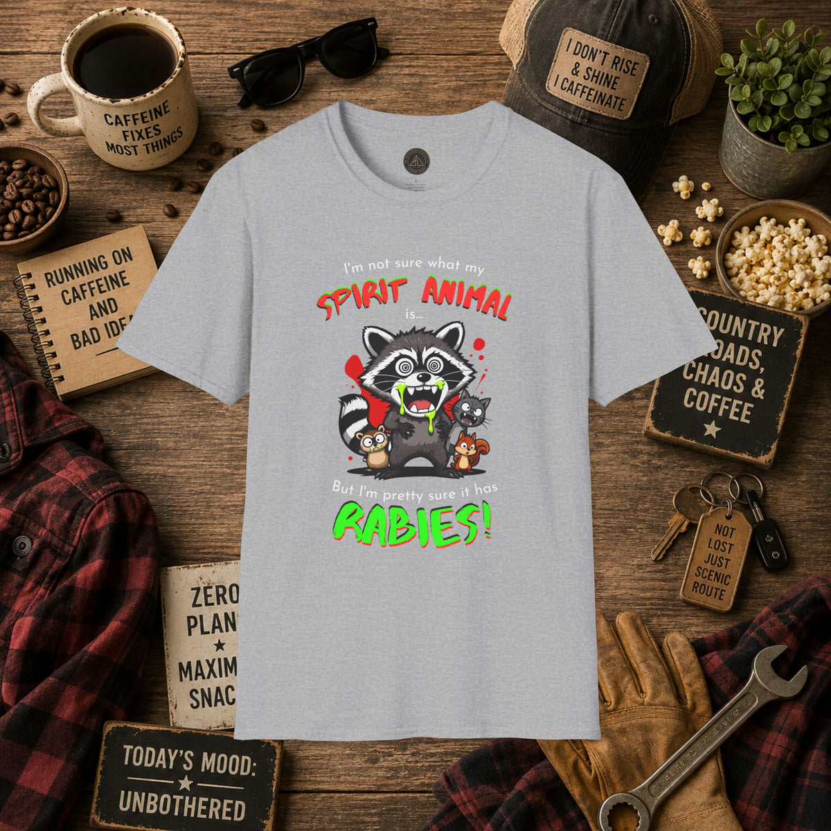 Spirit Animal Babies T-Shirt — Cute Cartoon Wildlife Graphic Tee