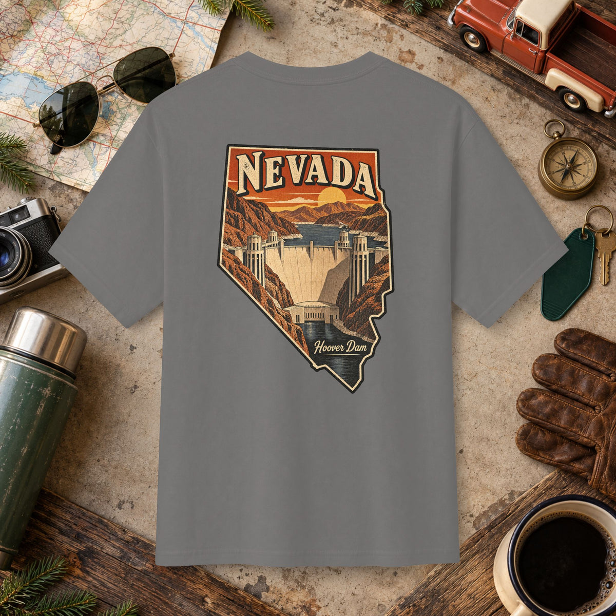 Nevada State Vintage Tee