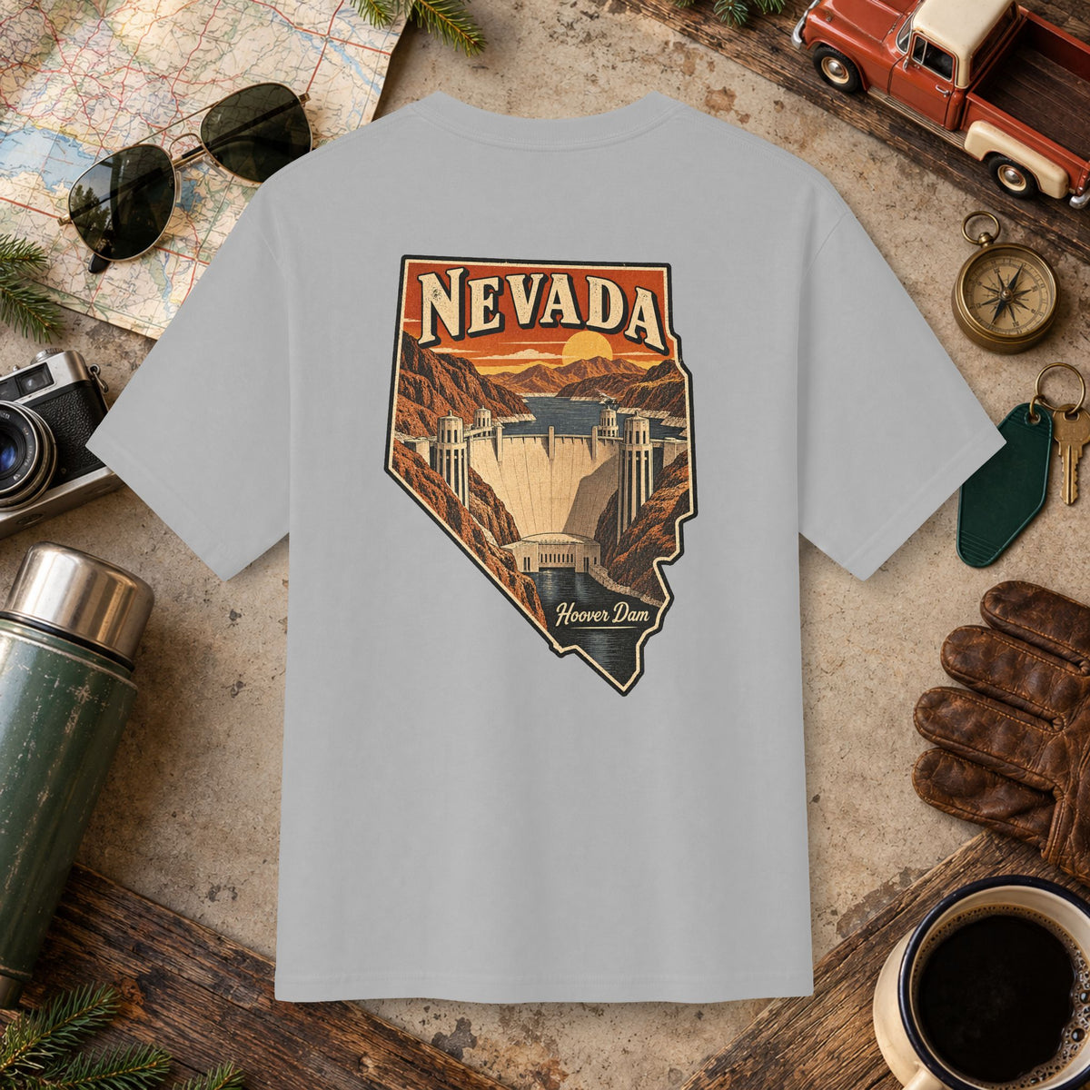 Nevada State Vintage Tee