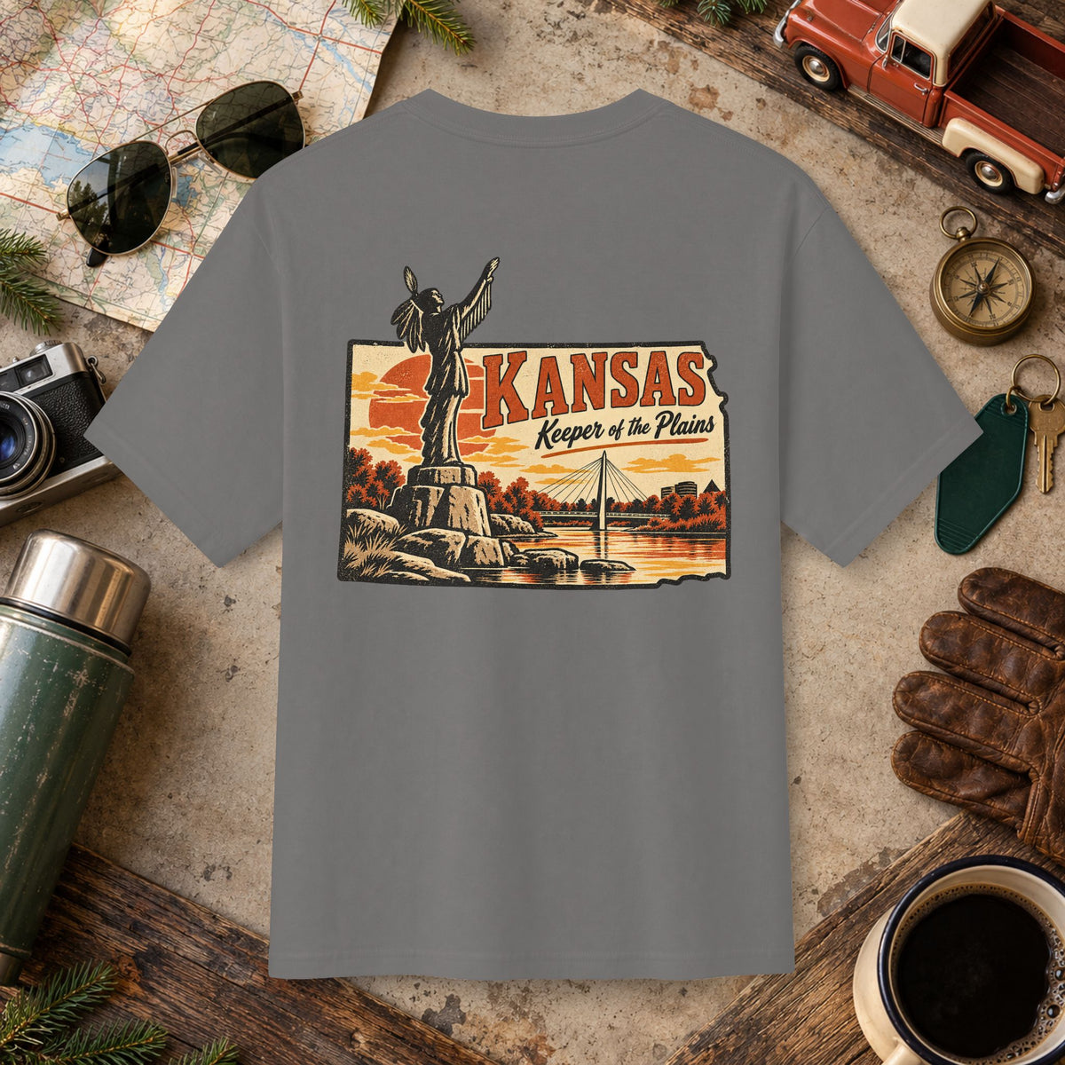 Kansas State Vintage Tee