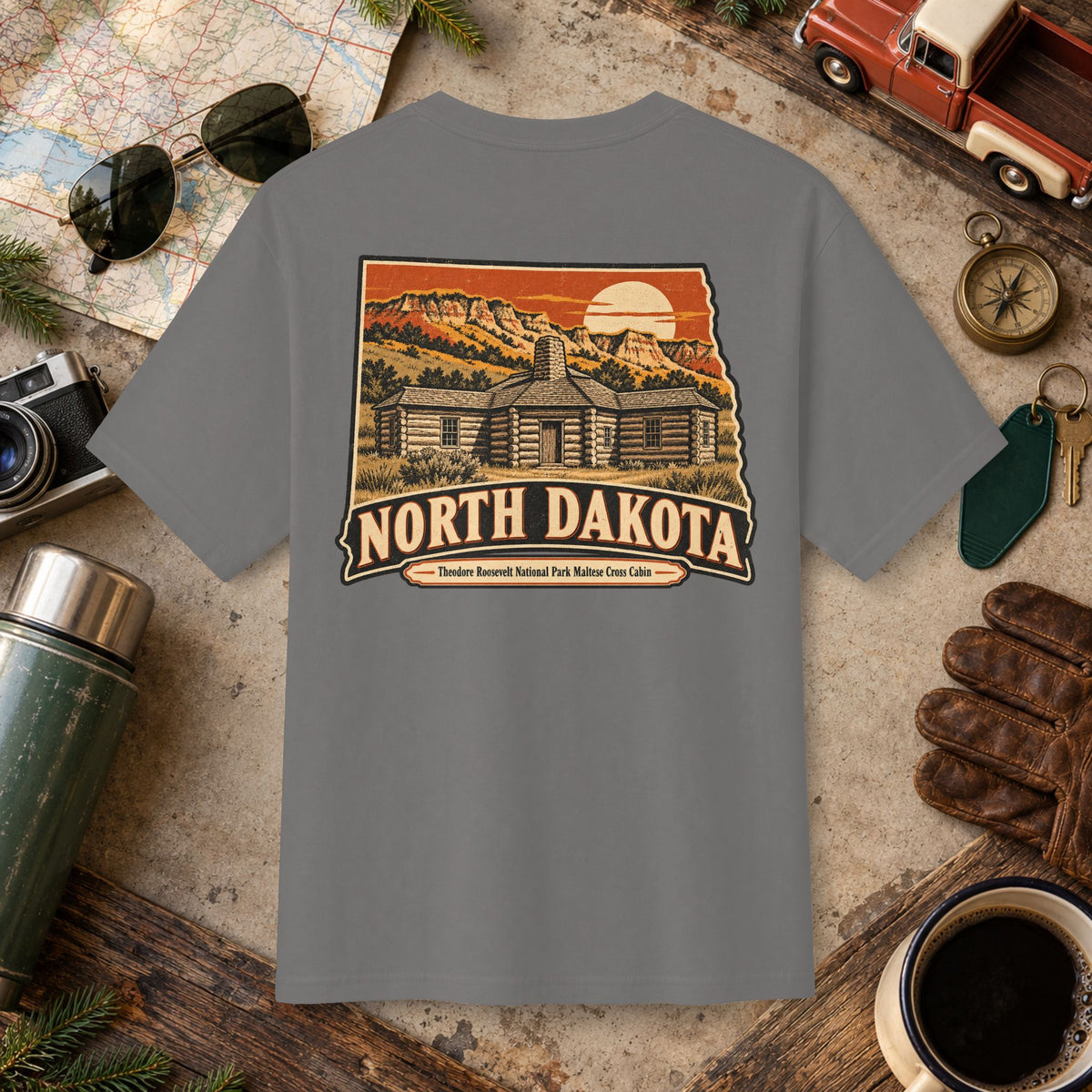 North Dakota State Vintage Tee