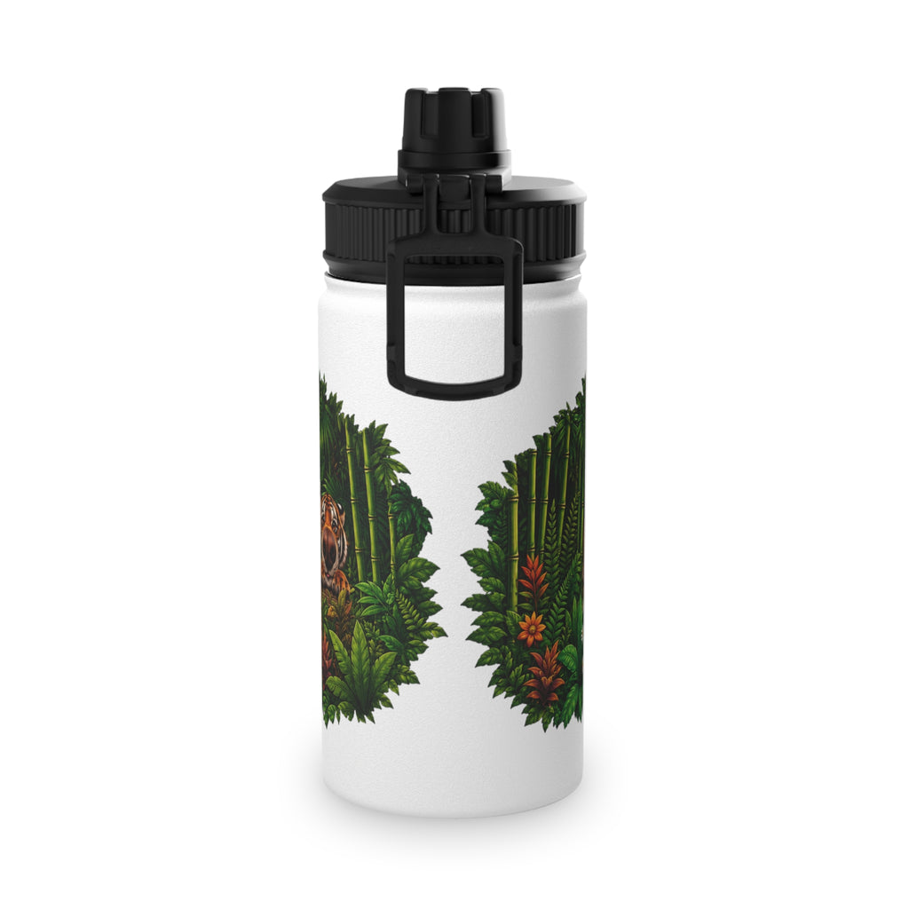 Zoopals Jungle Animals Stainless Steel Water Bottle — Sports Lid, Kid-Friendly Zoo Animal Design