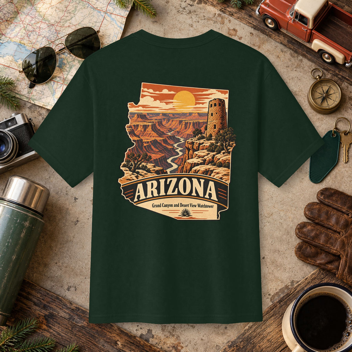 Arizona State Vintage Landscape Tee