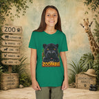 Youth Tee — Cute Black Panther "Zoopable" Kids Graphic T-Shirt