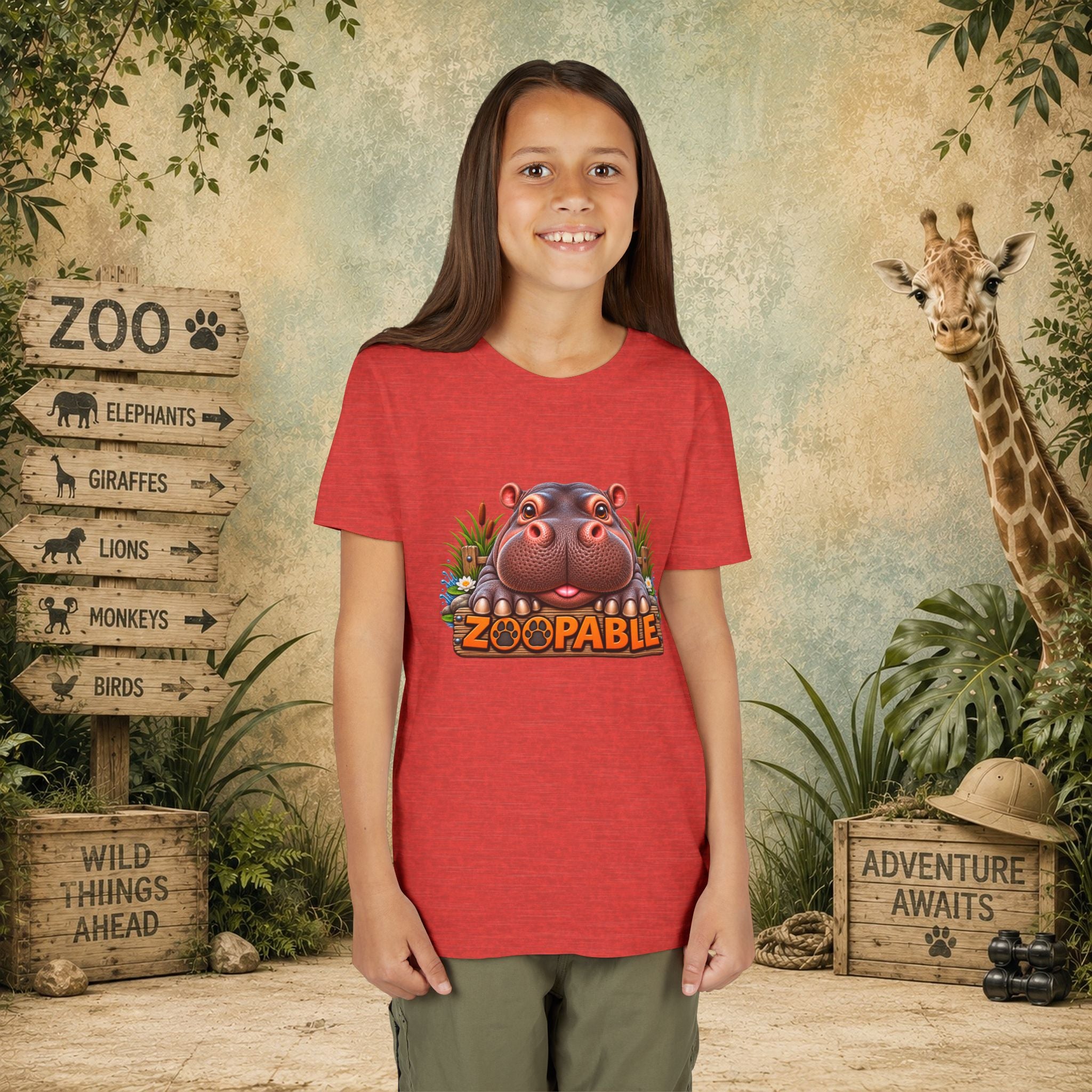 Hippopotamus Zoopable Youth Tee