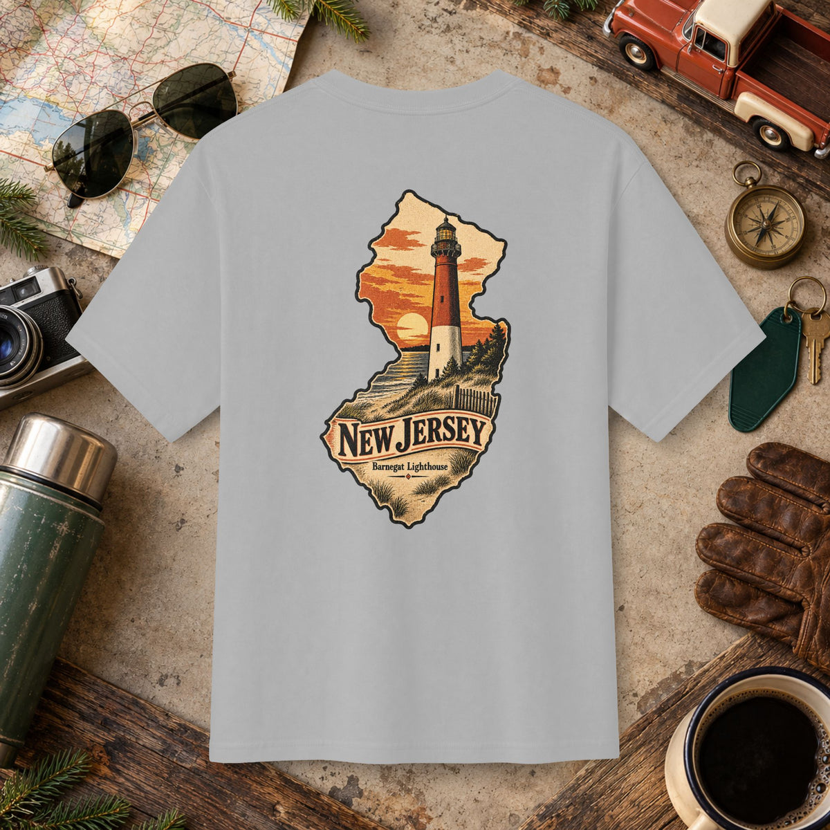 New Jersey State Vintage Tee